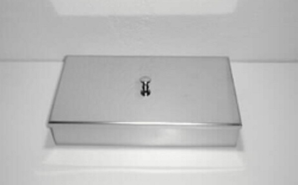 Instrumentlåda 20x10x5cm rostfri med lock