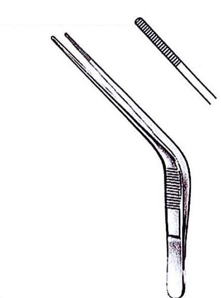 Pincett Troeltsch böjd 12cm avd-kval