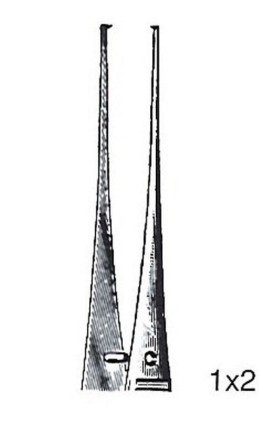 Ögonpincett 1x2 klo 10cm avd-kval