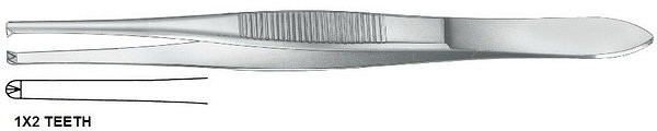 Pincett Stille 1x2 klo 15cm avd-kval