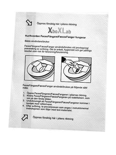 Faeces uppsamlingspapper 25 st för fob diaquick art 5032071