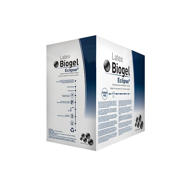 Handske op Biogel Eclipse 7,0 steril latex puderfri natur