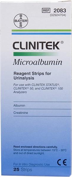 Urinstick Clinitek 25st microalbumin alb krea indexkvot