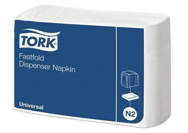 Dispenserservett 1-l vit 25x30cm Tork universal n2