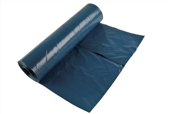 Sopsäck extra stark blå/svart 160L LDPE 800x1250mm 60my 10 pcs/roll