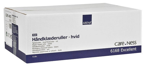 Torkrulle Careness 320m midi 1-lag vit utan hylsa Svanenmärkt
