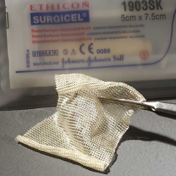 Kompress Surgicel hemostas 5x7,5cm steril
