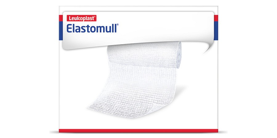 Fixeringsbinda Elastomull Haft vit 8cmx20m kohesiv elast 130%