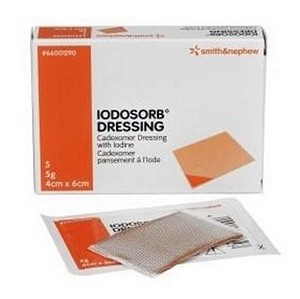 Jodkompress Iodosorb 5g 4x6cm steril