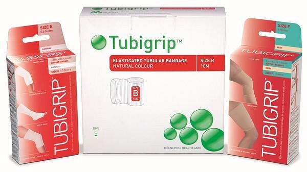 Tubbandage Tubigrip 37-37,5cm fast fixering av arm latex