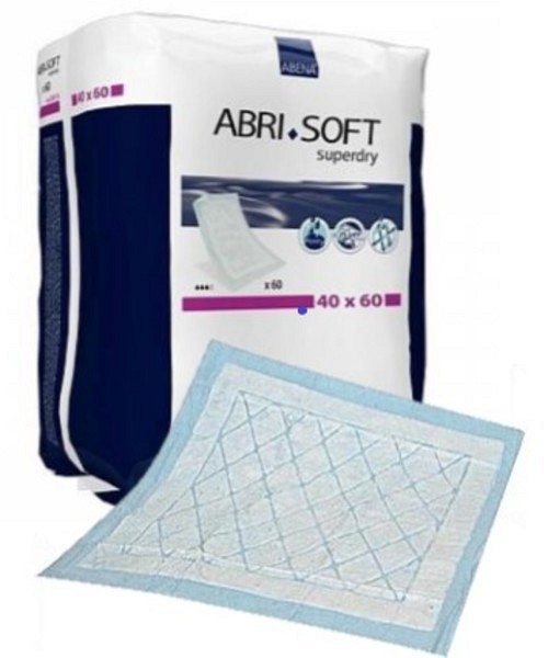 Hygienunderlägg Abri-Soft Super Dry 60x75cm. Engångs SAP