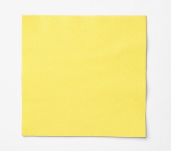 Servett 3-l Tork advanced gul 40x40cm 1/4-vikt Svanenmärkt