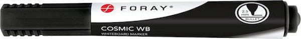 Whiteboardpenna Foray svart rund spets 1-3mm