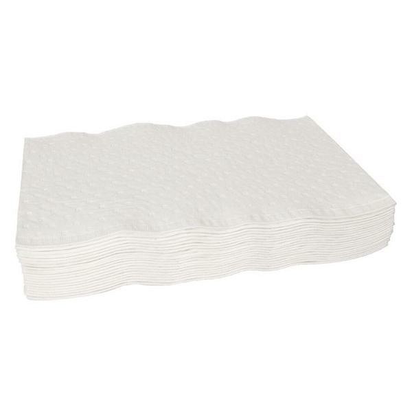 Tvättlapp tissue 3-lags 19x26cm 100% nyfiber vit plan Svanenmärkt