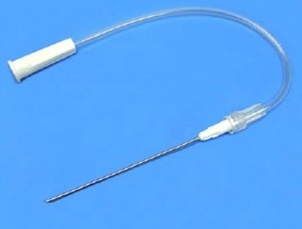Käkspolningsset, kanyl: 1,4 x 80 mm, 200 mm slang med kona, engångs, steril