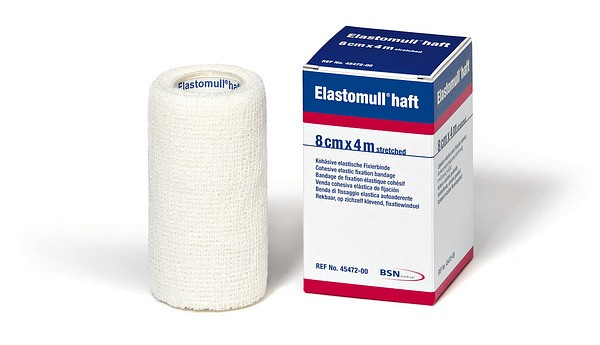 Fixeringsbinda Elastomull Haft vit 6cmx20m kohesiv elast 130%