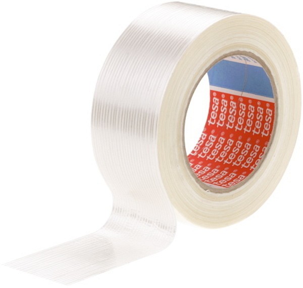 Bandningstejp Tesa 4574 50mmx50m PP glasfiberarmerad transparent
