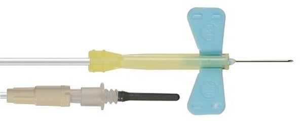 Venprovtagningsset BD Safety-Lok 0,6 x 19 mm, blå 23G, 305 mm slang, luer