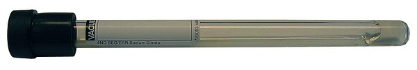 Vakuumrör Vacuette SR, Na-Cit 3,2%, 1,6ml, svart, pappersetikett, glas