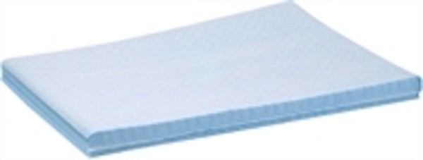 Skyddsduk 2-lag plan 37,5x50cm ark tissue spärrskikt vit/blå