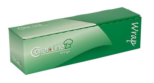 Plastfilm cater line 45cmx300m PE 10my operforerad