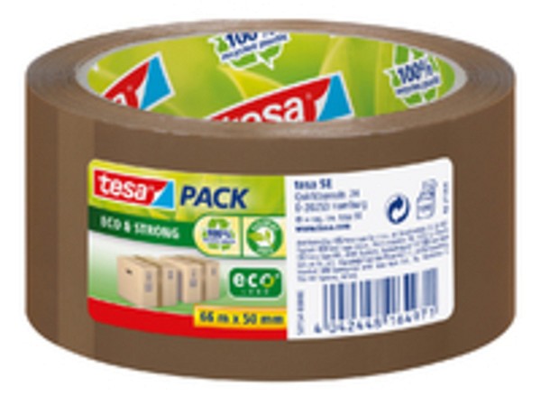 Packtejp Tesa eco 50mmx66m PP brun