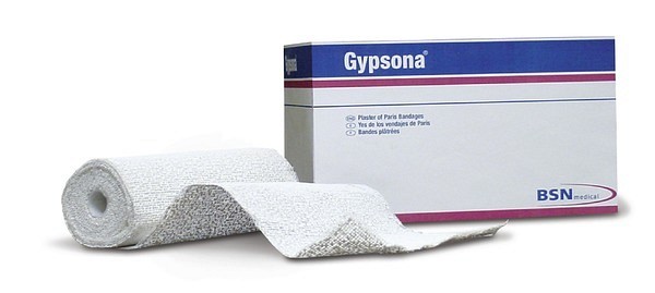 Kalkgips Gypsona 15cmx3m gasväv 100% bomull / rulle