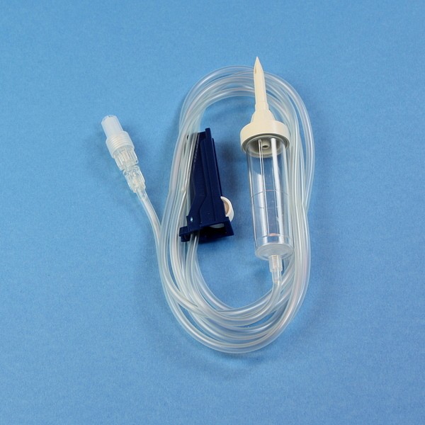 Infusionsaggregat Mediplast oluftat 320cm. Steril, DEHP-fri PVC
