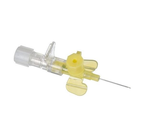 PVK Vasofix Safety 0,7x19mm gul. Steril, med inj port stickskyddad