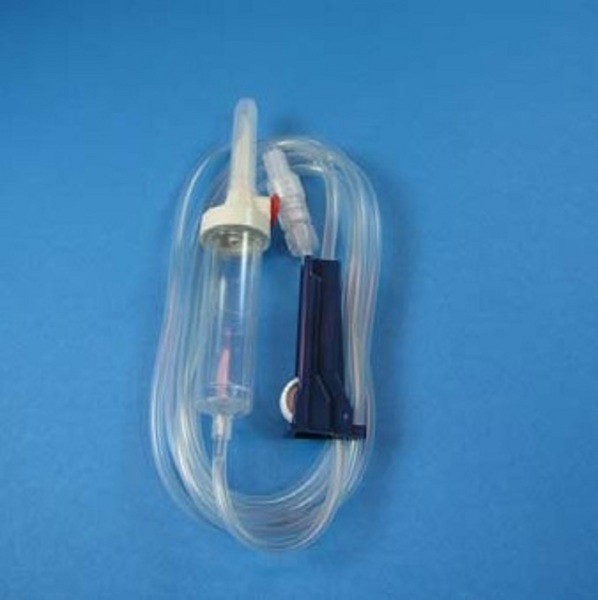 Infusionsaggregat Mediplast oluftat 320cm. Steril, PVC-fri