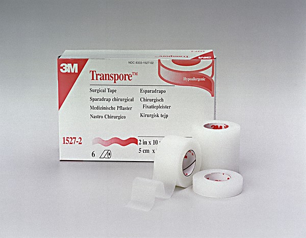 Plasttejp Transpore 7,5cmx9,14m transparent rivbar