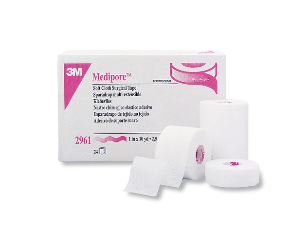 Fixeringshäfta Nonwoven Medipore 2,5cmx9,14m perforerad rivbar