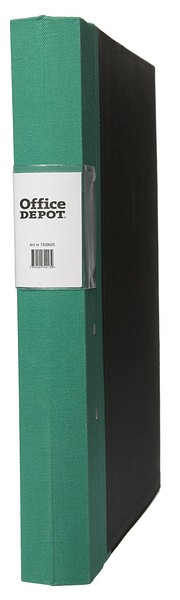 Gaffelpärm Office Depot A4 grön miljövänlig trärygg 40mm