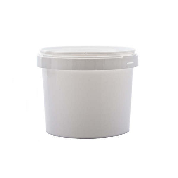 Burk Pl 1000ml Rund 133mm Vit Utan Lock