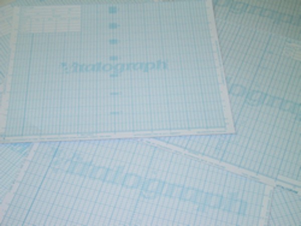 Reg Papper Spirometri Kort För Vitalograph S. 199x218mm