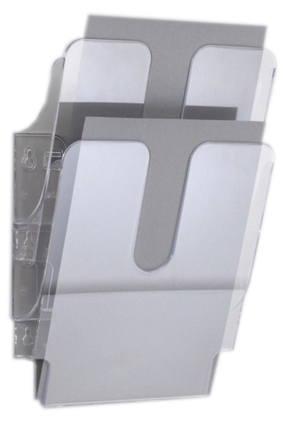 Blankettfack Flexiplus A4 väggmont transparent 2st fack/förp