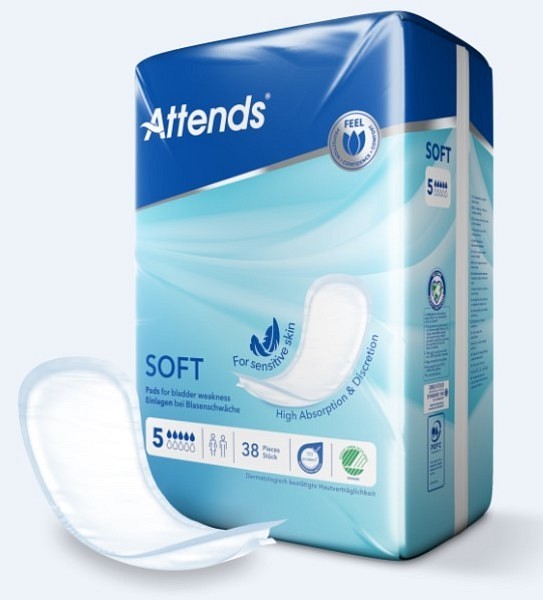 Inko skydd Attends Soft 5. 47,5x16,5cm, ABS ISO 990ml