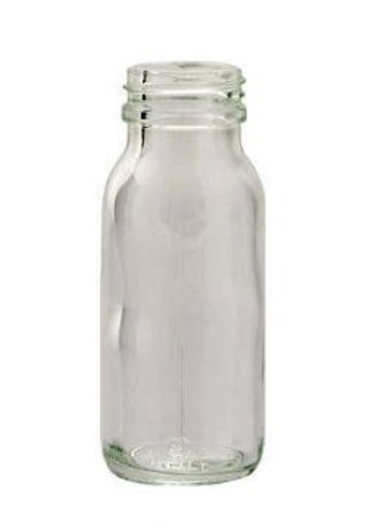 Infusionsflaska glas 100ml, typ 1, Klar glas, skruvhals, Hals/öppning 32mm
