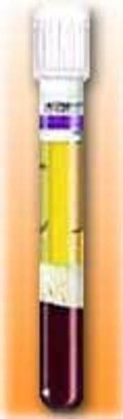 Vakuumrör BD Vacutainer PPT, K2-EDTA, 10/8,5 ml, gel, pärl, pappersetikett