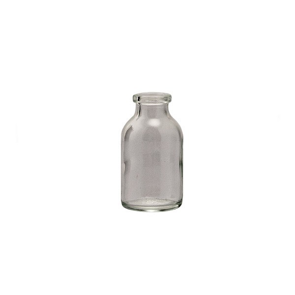 Injektionsflaska glas 10ml, typ 1, Klar glas, Hals/öppning 20mm