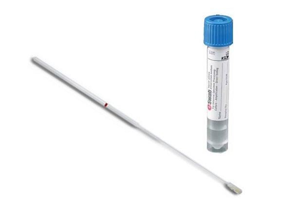 Copan e-swab pediatrisk blå provtagningsset flockad pinne 50 st/fp