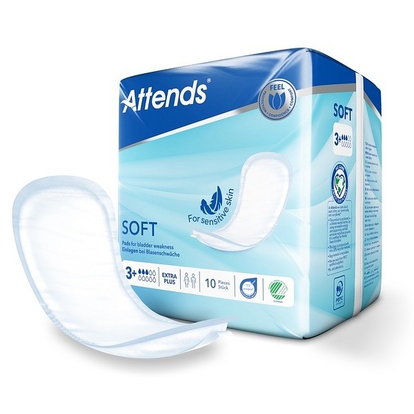 Inko skydd Attends Soft 3 Extra Plus. 37 x 13 cm, ABS ISO 612 ml