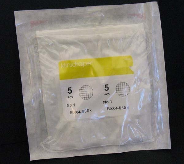 Op tork gasväv Barrier 26mm ø vit nr 1 steril röntgentråd 5-pack