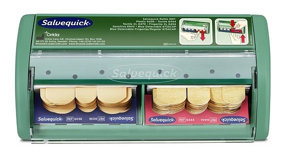 Plåsterautomat Salvequick med plast- & textilplåster
