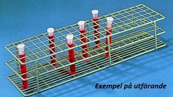 Provrörsställ 15 (3x5) ø17mm nylonöverdragen metall