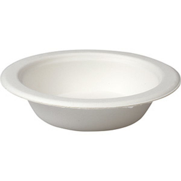 Bideskål ø165x38mm 470ml. Engångs, returpapper, naturvit