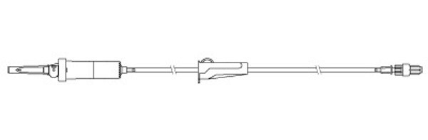 Infusionsaggregat BD luftat 185cm. Steril, PVC-fri