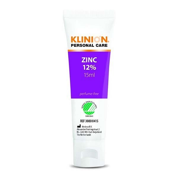 Zinksalva 12% Klinion 15ml oparfymerad Svanenmärkt