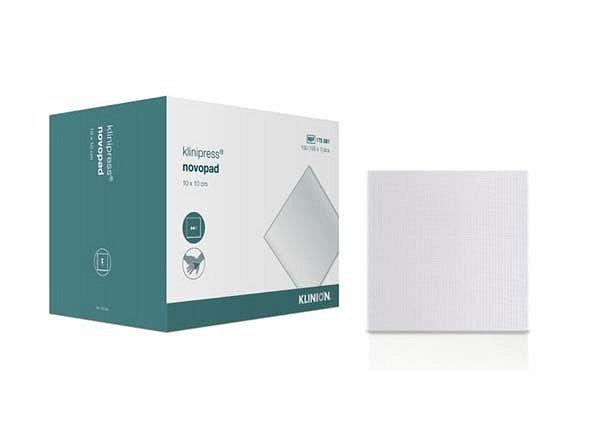Kompress Klinion Novopad 10x10cm viskos/nonwoven steril
