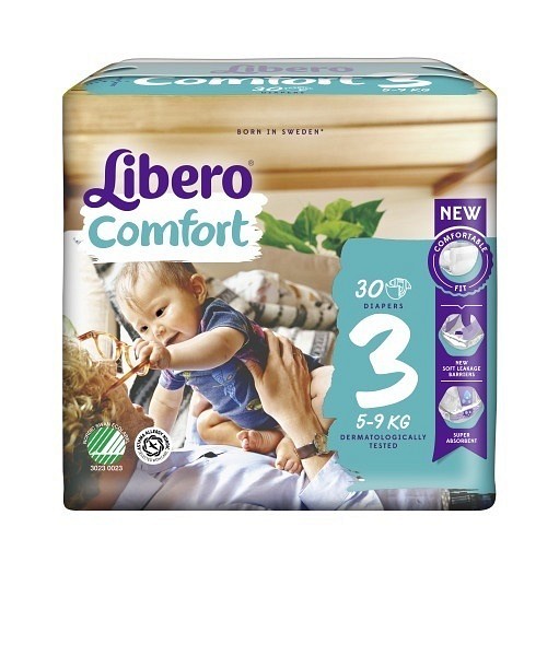 Blöja Libero Comfort 3 5-8kg. Svanenmärkt